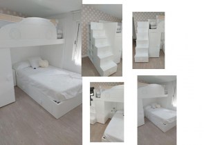 dormitorio con coche